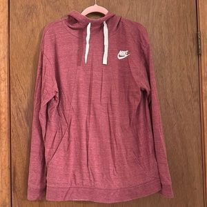 Nike Mauve Cowl Neck Hoodie Womens Size M